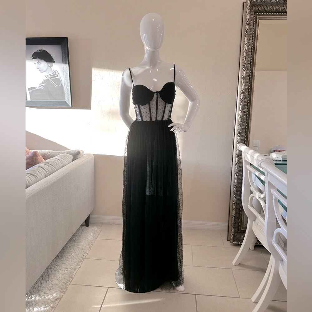 Formal Tulle Corset long dress